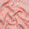Chenille Woven with Sequins and Eyelash Fringe - White, Neon Pink and Metallic Gold
