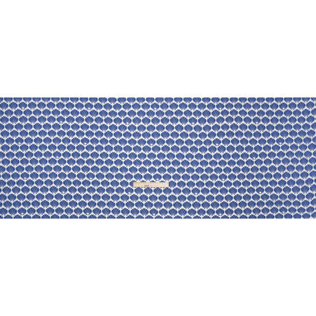 Cotton and Rayon Shirting - Blue and White Seashells