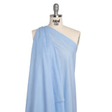 Cotton and Rayon Shirting - Blue and White Candy Stripes