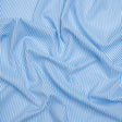 Cotton and Rayon Shirting - Blue and White Candy Stripes