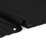 Stretch Polyester 3x10 Rib Knit - Caviar Black