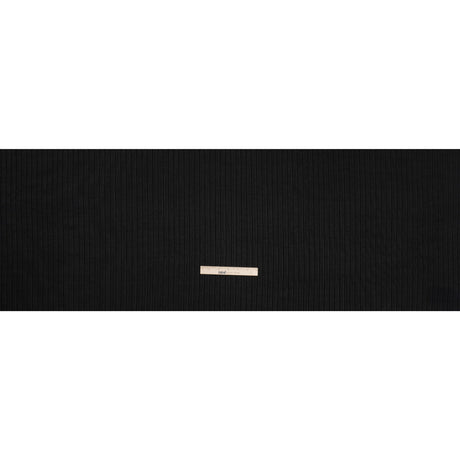 Stretch Polyester 3x10 Rib Knit - Caviar Black