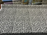 Waverly Genevieve Gorder Lattice Lace Inked Black Cotton Duck Fabric - Black/Charcoal And Beige, 54" Width (1 Yard)