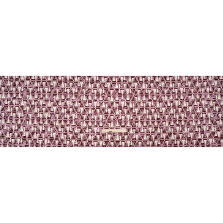 Stretch Flowers and Cranes Jacquard Print - Burgundy and White Triangles - Mood Exclusive Take Flight