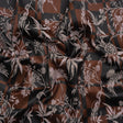 Stretch Flowers and Cranes Jacquard Print - Brown and Black Plaid - Mood Exclusive Long Live