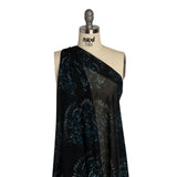 Mood Exclusive Navy All Fanned Out Viscose Chiffon