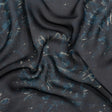 Mood Exclusive Navy All Fanned Out Viscose Chiffon