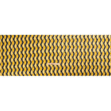 Geometric Burnout Polyester Woven Print - Saffron Yellow Waves - Mood Exclusive Mayfield Falls