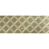 Geometric Burnout Polyester Woven Print - Leaf Green Gingham Plaid - Mood Exclusive Al Fresco Feast