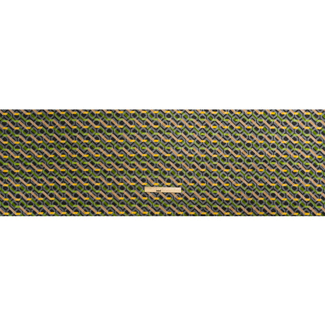Geometric Burnout Polyester Woven Print - Green Zig Zags - Mood Exclusive Wicked Will Island