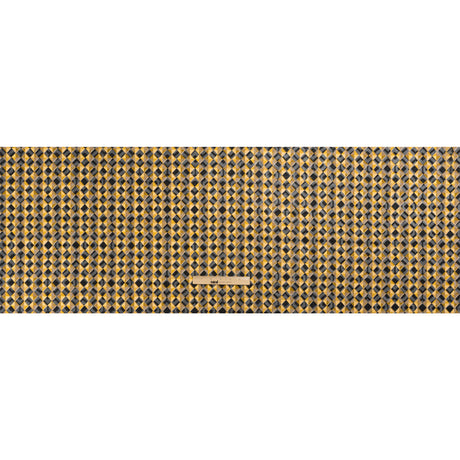Geometric Burnout Polyester Woven Print - Yellow and Black Geometric - Mood Exclusive Raw Honey Glow
