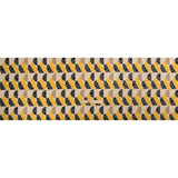 Geometric Burnout Polyester Woven Print - Yellow Circles and Rectangles - Mood Exclusive Floyd's Moon