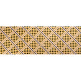 Geometric Burnout Polyester Woven Print - Goldenrod Yellow Gingham Plaid - Mood Exclusive Al Fresco Feast