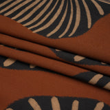 Mood Exclusive Brown Maggie's Medallions Striped Viscose Dobby