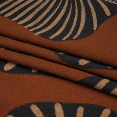 Mood Exclusive Brown Maggie's Medallions Striped Viscose Dobby