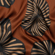 Mood Exclusive Brown Maggie's Medallions Striped Viscose Dobby