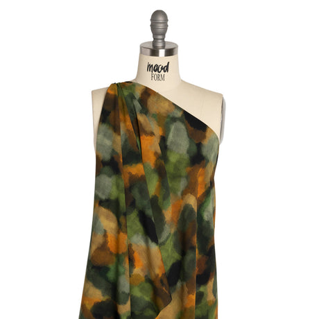 Mood Exclusive Green Fade Away Lightweight Polyester Crepe