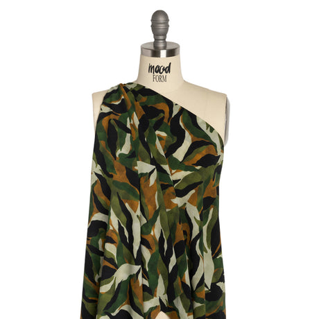 Mood Exclusive Green Drowsy in Daintree Lightweight Polyester Crepe