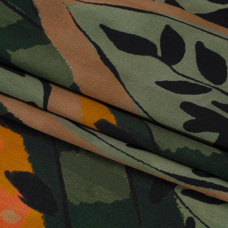 Mood Exclusive Mustard Vine Time Lightweight Recycled Polyester Crepe