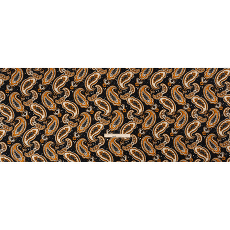 Mood Exclusive Black Here's to Paisley Lightweight Recycled Polyester Crepe