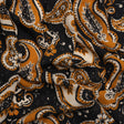 Mood Exclusive Black Here's to Paisley Lightweight Recycled Polyester Crepe