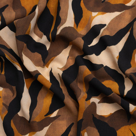 Mood Exclusive Brown Drowsy in Daintree Lightweight Polyester Crepe