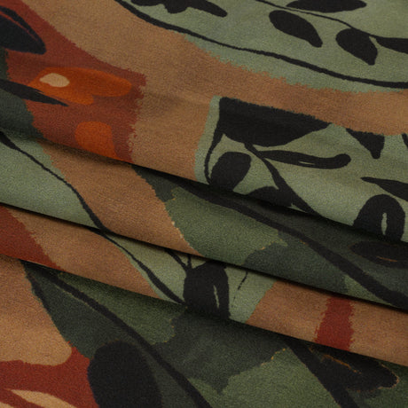 Mood Exclusive Rust Vine Time Lightweight Recycled Polyester Crepe