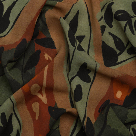 Mood Exclusive Rust Vine Time Lightweight Recycled Polyester Crepe