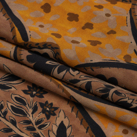 Mood Exclusive Brown Vale of Victoria Lightweight Polyester Crepe