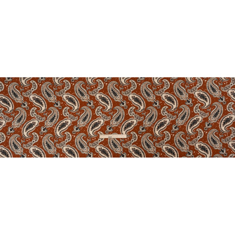 Mood Exclusive Brick Here's to Paisley Lightweight Recycled Polyester Crepe