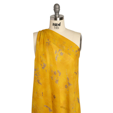 Mood Exclusive Goldenrod Quietly Cascades Viscose Chiffon