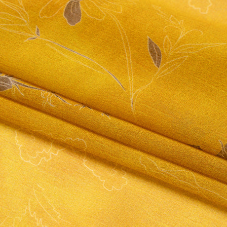 Mood Exclusive Goldenrod Quietly Cascades Viscose Chiffon