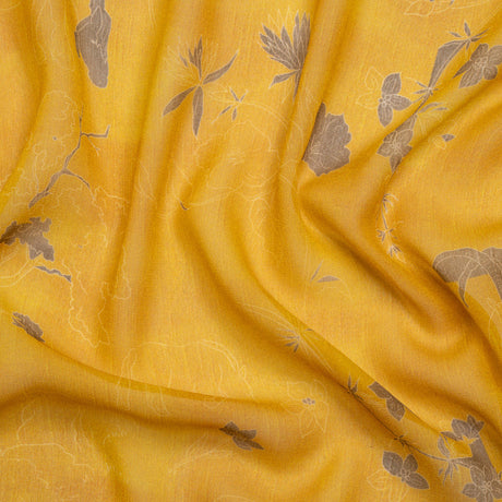 Mood Exclusive Goldenrod Quietly Cascades Viscose Chiffon