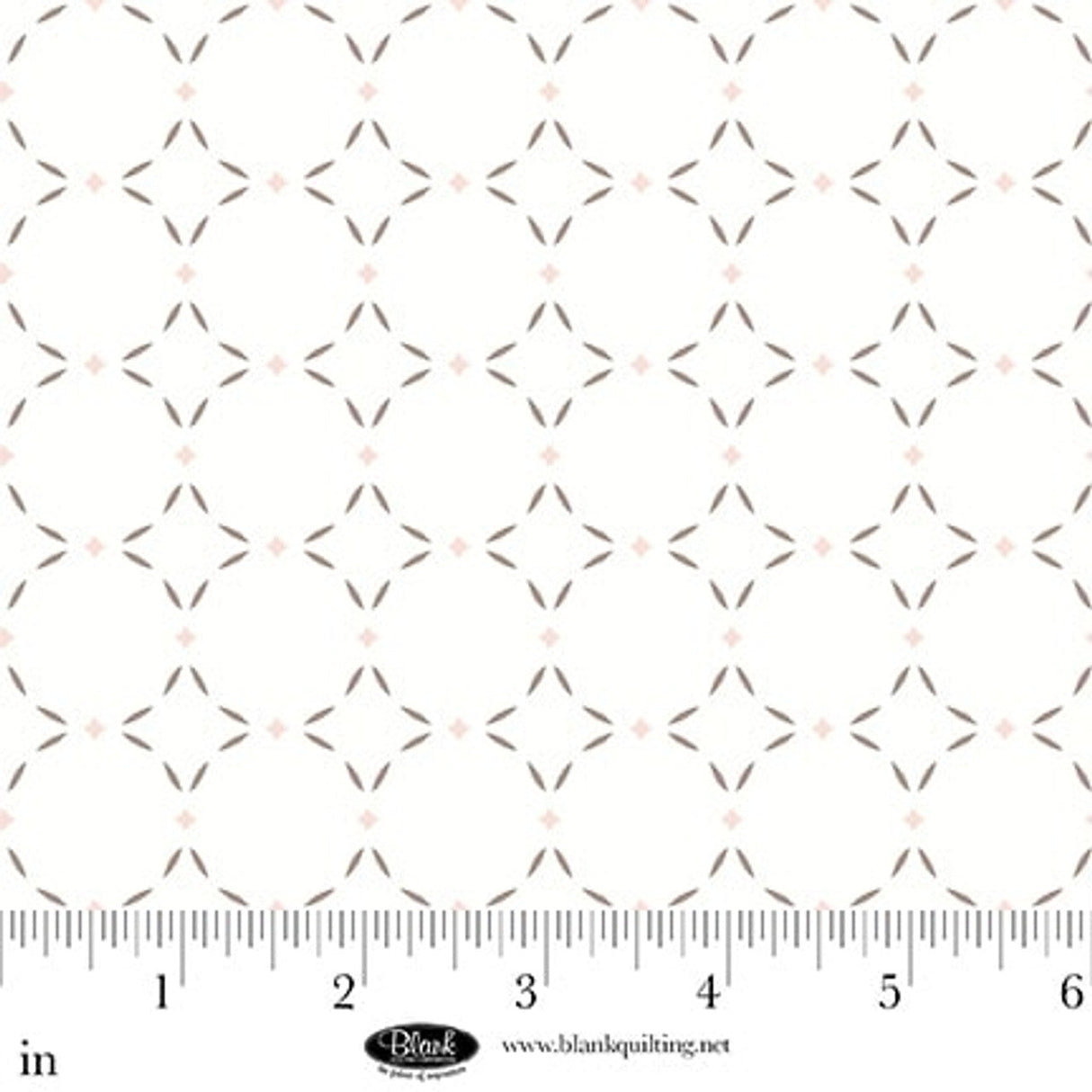 Cotton Print White Grid Sugar Dreams Fabric 44/45