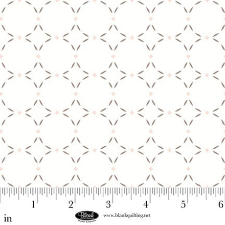 Cotton Print White Grid Sugar Dreams Fabric 44/45