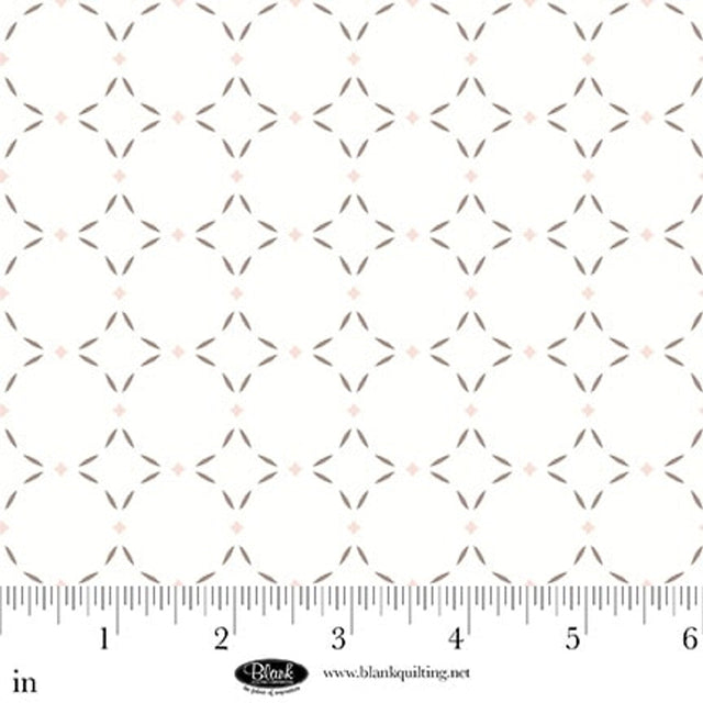 Cotton Print White Grid Sugar Dreams Fabric 44/45