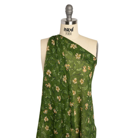 Mood Exclusive Green Beautiful Fool Viscose Chiffon