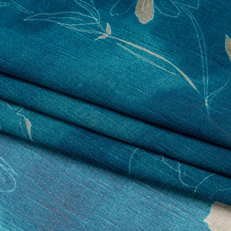 Mood Exclusive Indigo Quietly Cascades Viscose Chiffon