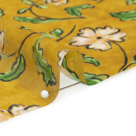 Mood Exclusive Yellow Beautiful Fool Viscose Chiffon