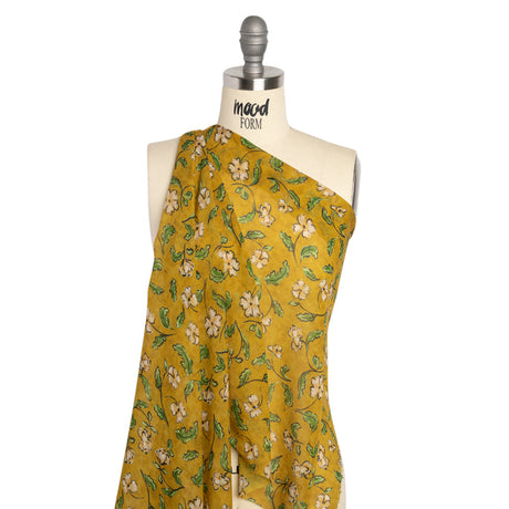 Mood Exclusive Yellow Beautiful Fool Viscose Chiffon