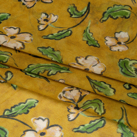 Mood Exclusive Yellow Beautiful Fool Viscose Chiffon