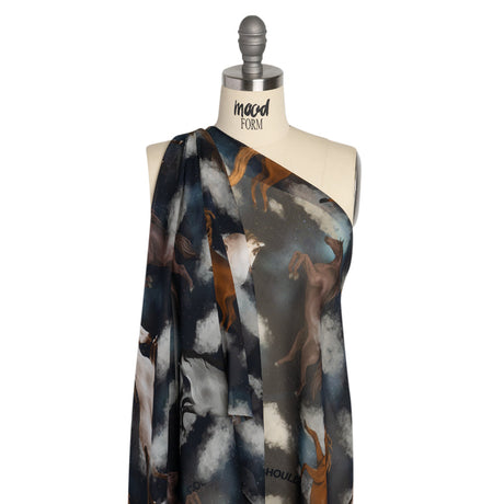 Mood Exclusive Rearing Racers Viscose Chiffon