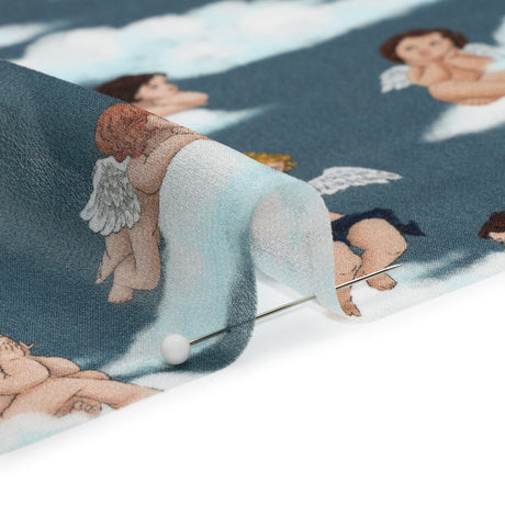 Mood Exclusive Blue Drowsy Dreamers Viscose Chiffon