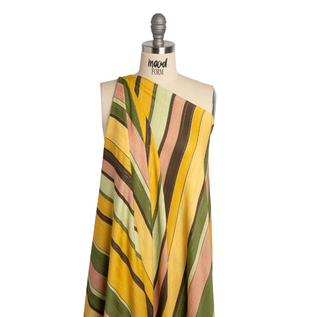 Mood Exclusive Matilda's Garden Metallic Striped Viscose Dobby Panel