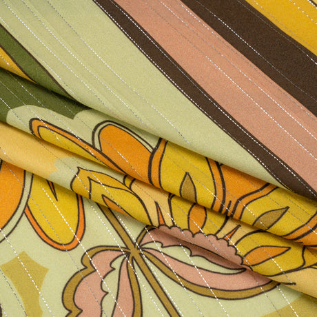 Mood Exclusive Matilda's Garden Metallic Striped Viscose Dobby Panel