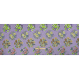Crinkled Cotton Gauzy Woven Print - Light Purple Floral Bunches - Mood Exclusive Flower Shoppe