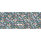 Crinkled Cotton Gauzy Woven Print - Forest Green, Red and Blue Floral - Mood Exclusive Derbyshire Stroll
