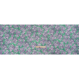 Crinkled Cotton Gauzy Woven Print - Lilac and Green Floral - Mood Exclusive Floral Farewell
