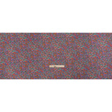 Crinkled Cotton Gauzy Woven Print - Hot Pink, Orange and Blue Floral - Mood Exclusive Bed of Begonias