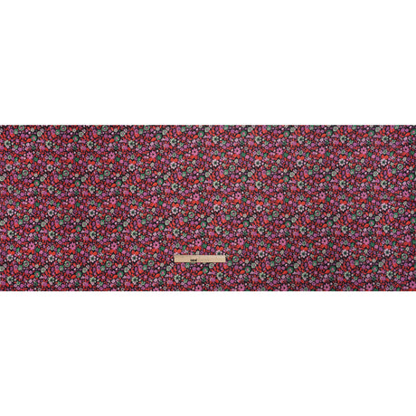 Crinkled Cotton Gauzy Woven Print - Red, Pink and Green Floral - Mood Exclusive The Perks of Being